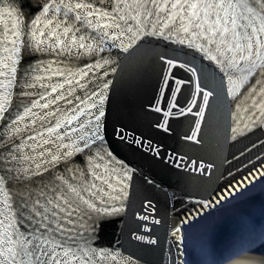 Derek heart small asymmetrical zipper midi dress